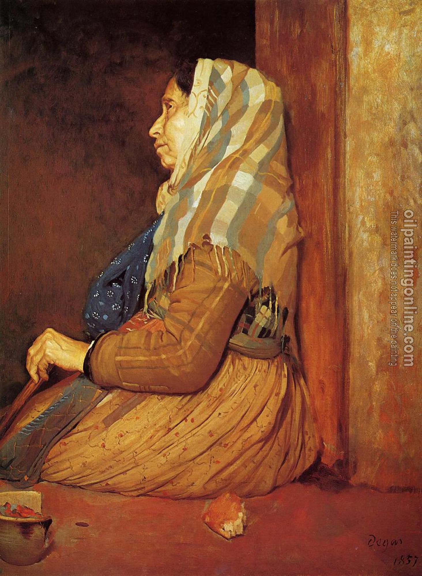 Degas, Edgar - A Roman Beggar Woman